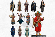 Traditional Folks World Cliparts, a Person Illustration by ThatsDesignArt (Thumbnail 11 of 17)