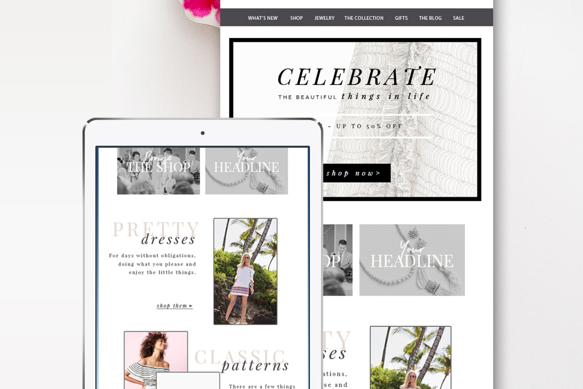 Fashion E-Commerce Email Template, an Email Template by By Stephanie Design (Photo 1 of 4)