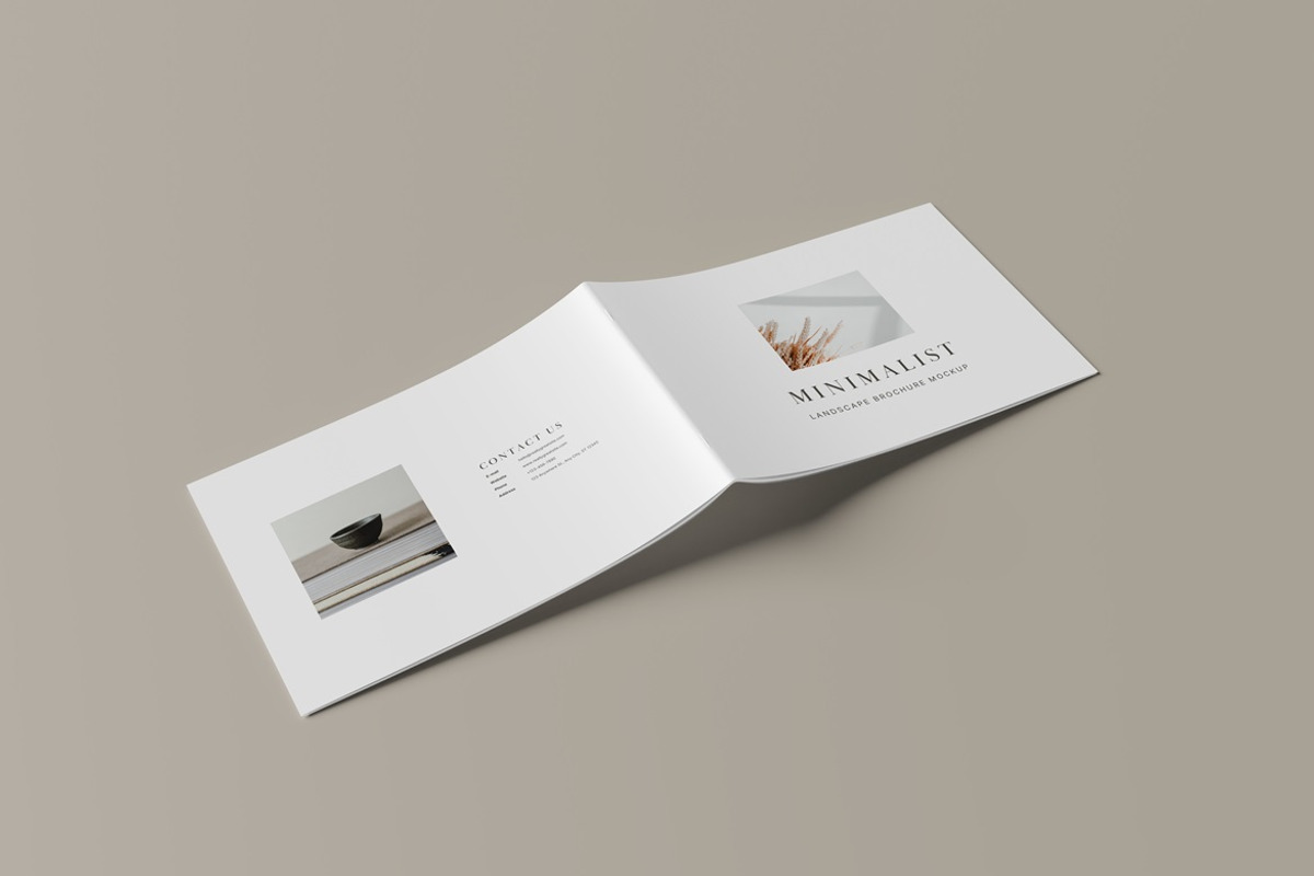 A4/A5 Landscape Brochure Mockup, a Books & Magazine Mockup by Momogi (Photo 9 of 11)