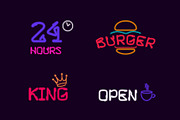 Howie neon line multicolored font, a Symbol Font by kaer_shop (Thumbnail 4 of 7)