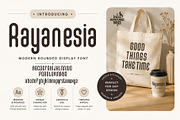 Rayanesia – Modern Rounded Font, a Sans Serif Font by indranesia (Thumbnail 1 of 2)