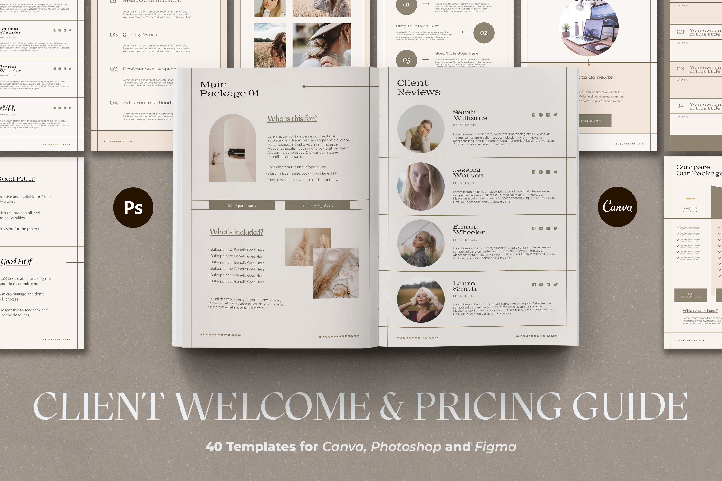 Client Welcome & Pricing Guide CANVA, a Templates & Theme by AndrewPixel