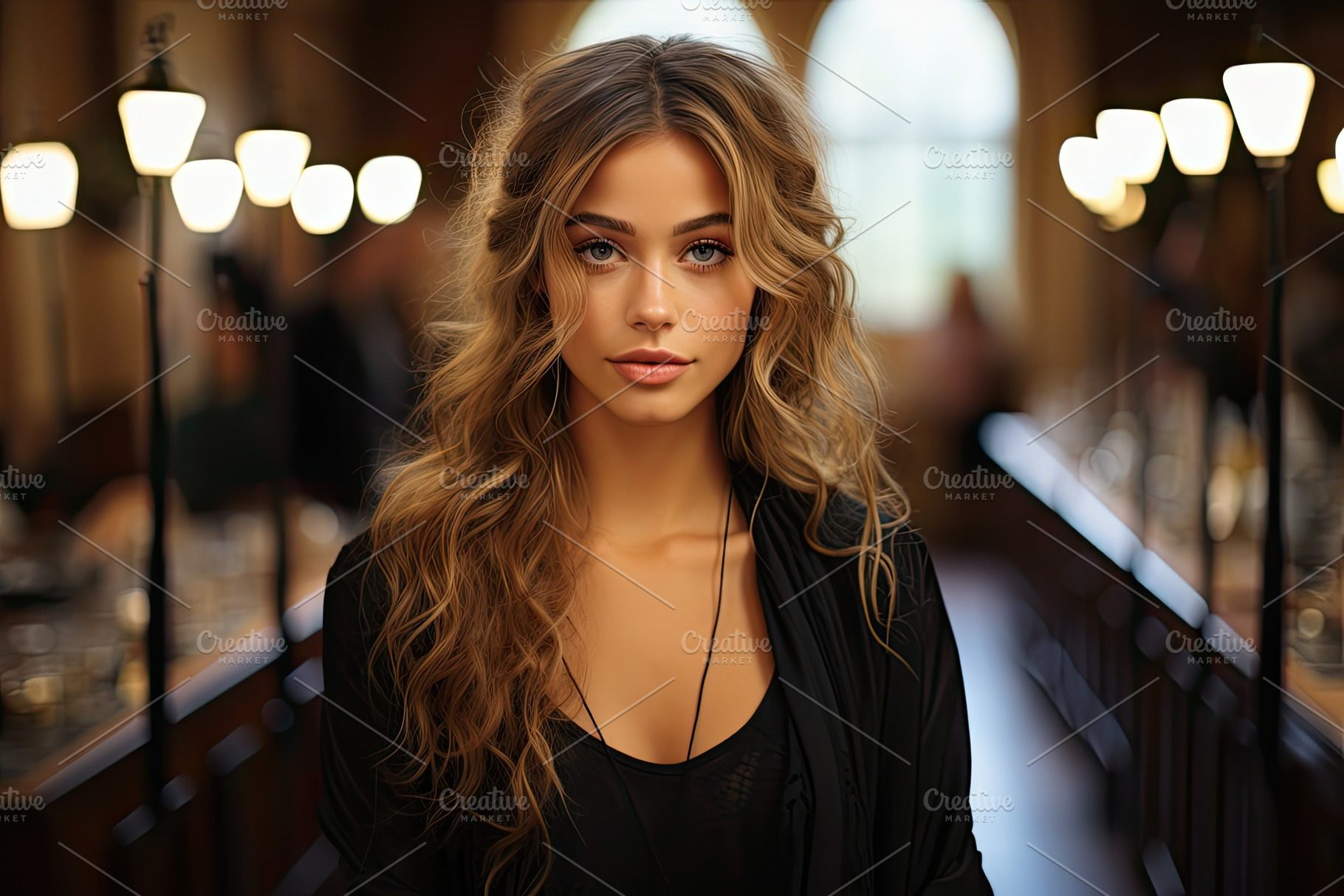 Beautiful girl face with well makeup, a Photo by SaroStock