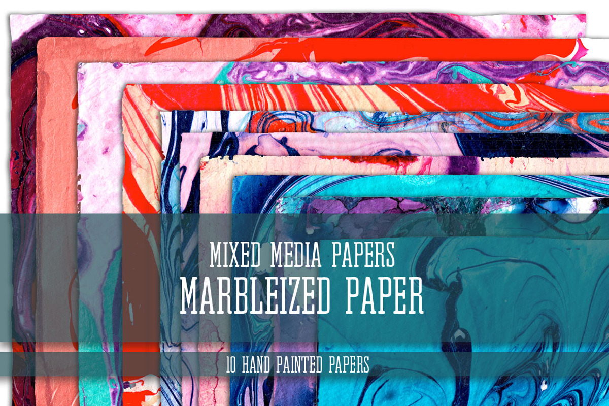 Mixed Media Papers: Marbleized Paper, a Texture Graphic by happychinchilla (Photo 1 of 3)