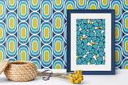 Vintage Blues Floral Patterns, a Pattern Graphic by Wild Twig Co (Thumbnail 7 of 10)
