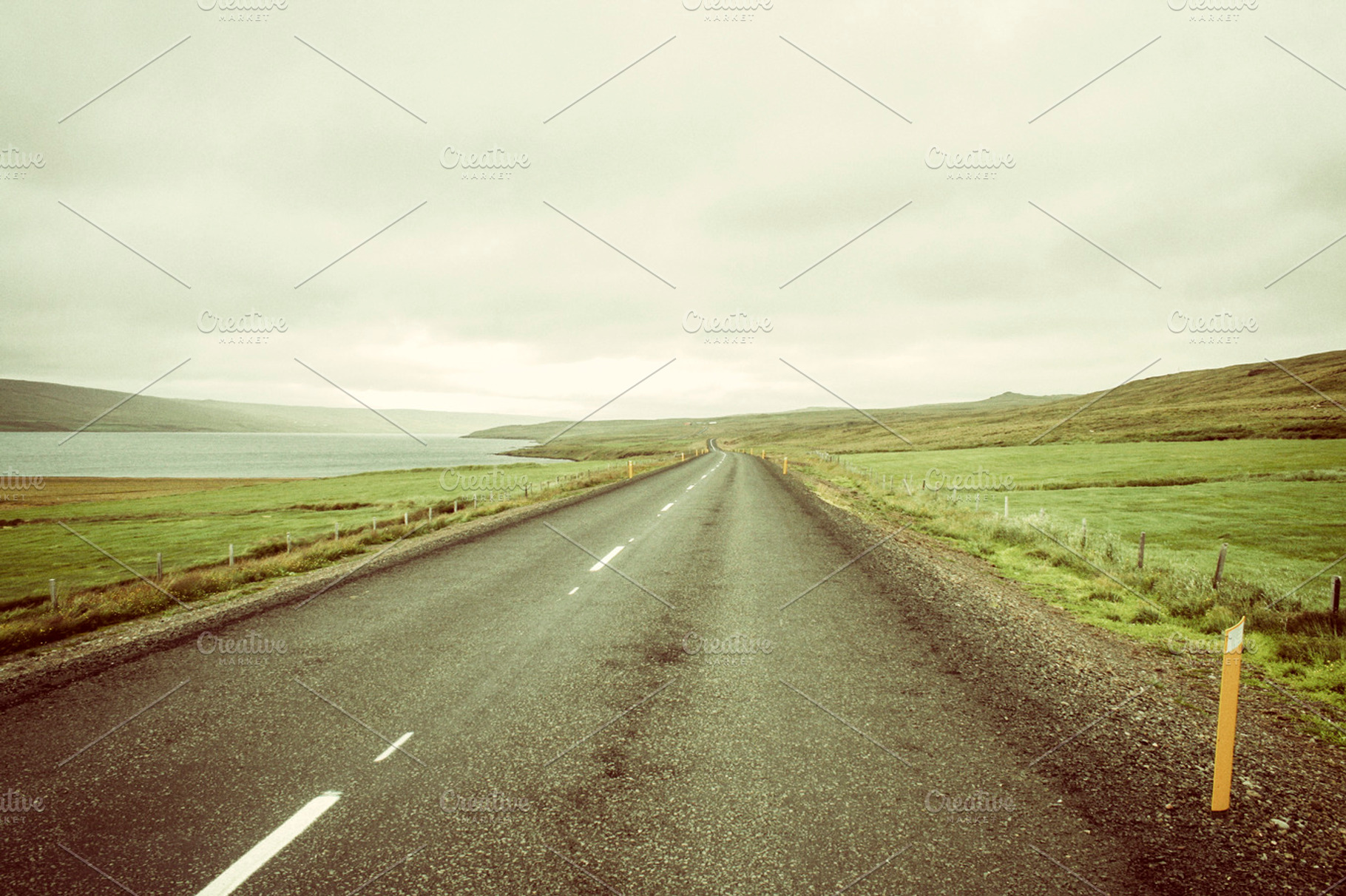 Road In Iceland Containing Asphalt Beautiful And Clouds