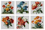 Watercolor Spring Flower Clipart, an Illustration by Black Bird Studio (Thumbnail 5 of 5)