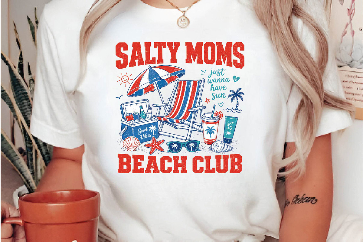 Funny Summer Mom Sublimation Design, a Seasonal Illustration by DreamPrint404 (Photo 5 of 6)