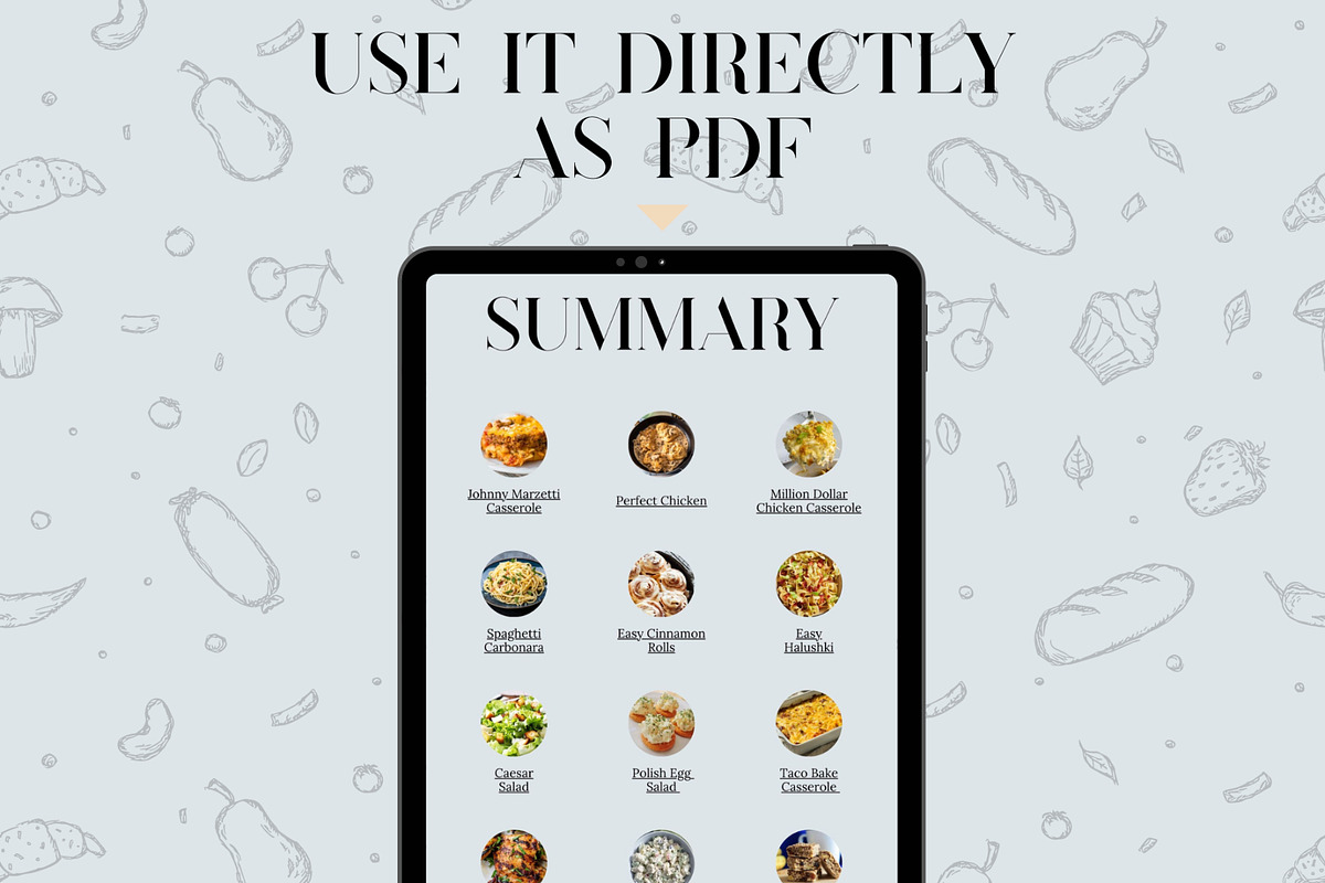 12 Recipes E-book / Printable Book, a Print Template by The Dark Matter Art (Photo 3 of 5)