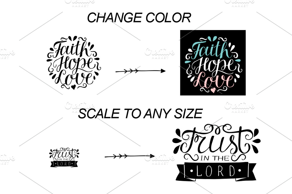120 CHRISTIAN QUOTES, an Illustration by Ola-la-la (Photo 9 of 15)