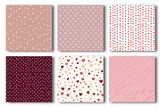 Valentine Hearts Seamless Patterns, a Pattern Graphic by OK Design (Thumbnail 2 of 3)