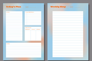 Cloud Graident Daily Planner