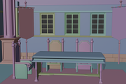 Medieval Meeting Room 3D Scene, a Scene 3D Model by Dudukbersama (Thumbnail 2 of 2)