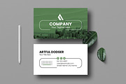Modern Business Card Design, a Stationery Template by MightyDesign (Thumbnail 1 of 6)