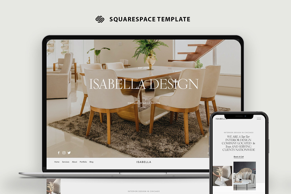 Portfolio Squarespace 7.1 Template, a Websites & App Template by Kseniia_Design (Photo 8 of 8)