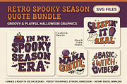 Retro Spooky Season Quote SVG Bundle, an Object Graphic by NH graphic (Thumbnail 1 of 3)