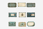 Patina Blue Vintage Ephemera PNG, a Seasonal Illustration by Tanya Kart (Thumbnail 9 of 15)