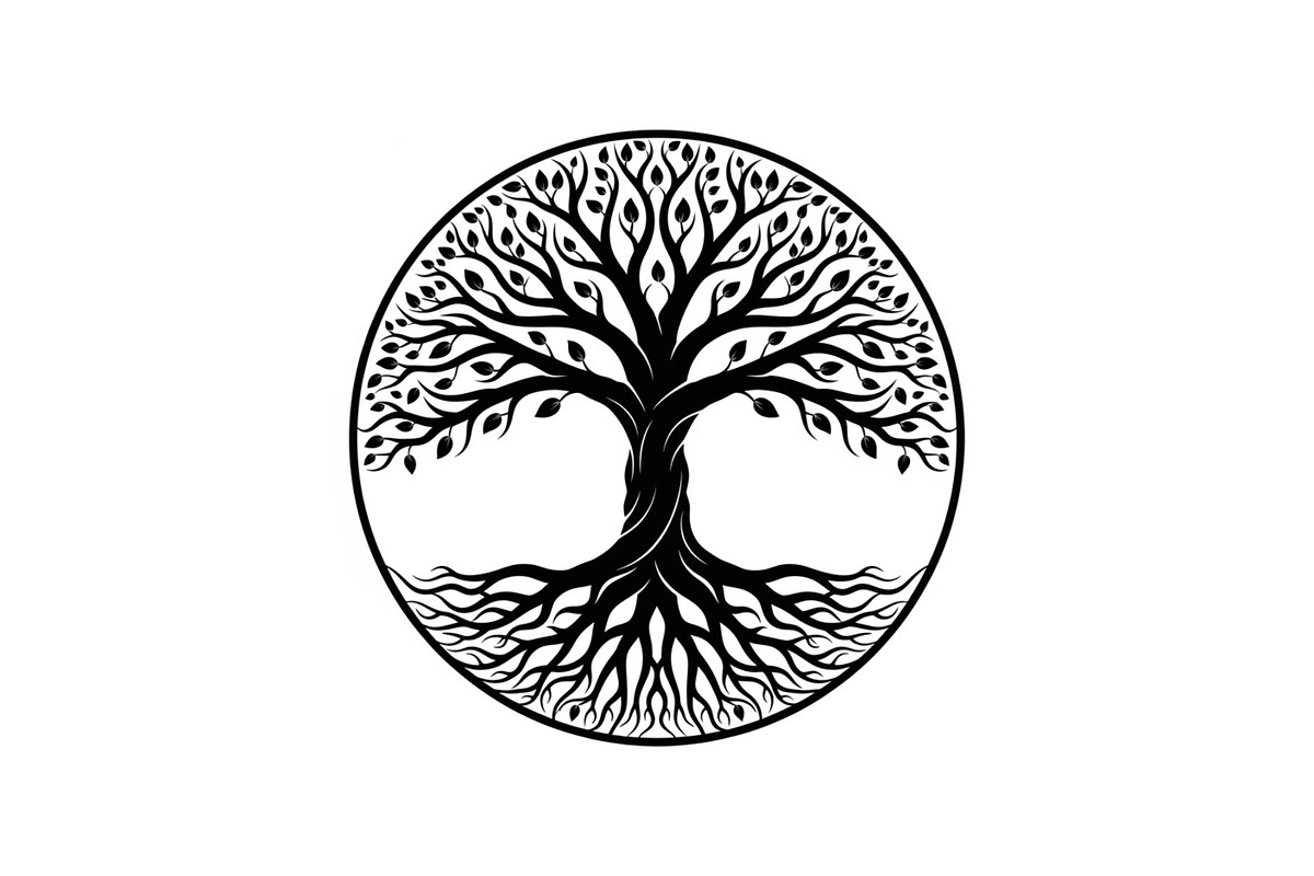 Tree of Life Circle SVG Bundle, an Illustration by Gfx_Store (Photo 12 of 50)