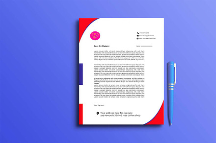 A4 letterhead, letterhead