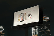 Night Billboard Mockup Template, an Advertising Mockup by GearShift (Thumbnail 4 of 4)