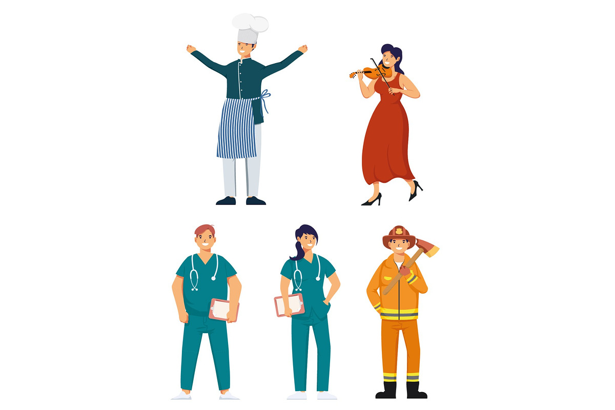 People Professions Illustration Set, a Person Illustration by studiogstock (Photo 2 of 3)