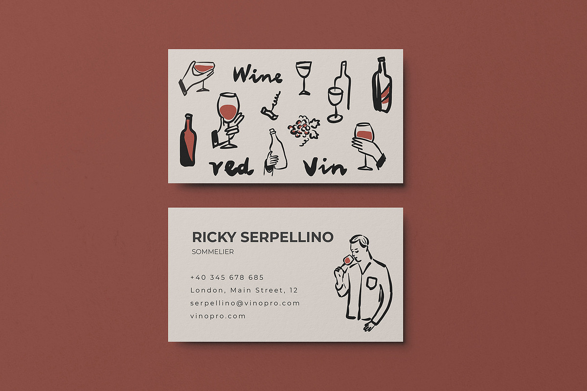Wine Culture Clipart, a Person Illustration by Teresa Art Store (Photo 10 of 12)