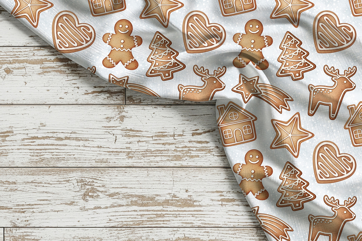 Gingerbread Christmas Pattern, a Pattern Graphic by Kreeya Art Shop (Photo 13 of 14)