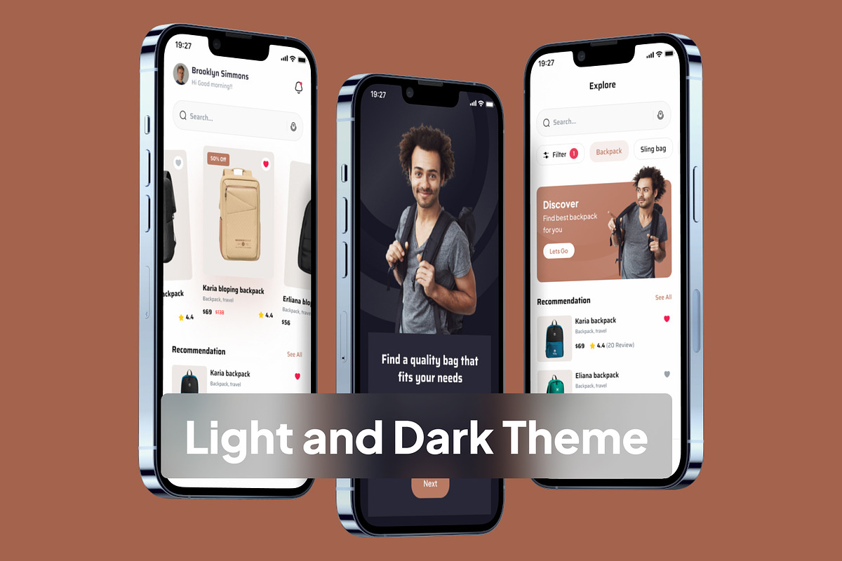 Bagishop - E Commerce App UI Kits, an App Template by Minialis (Photo 5 of 6)