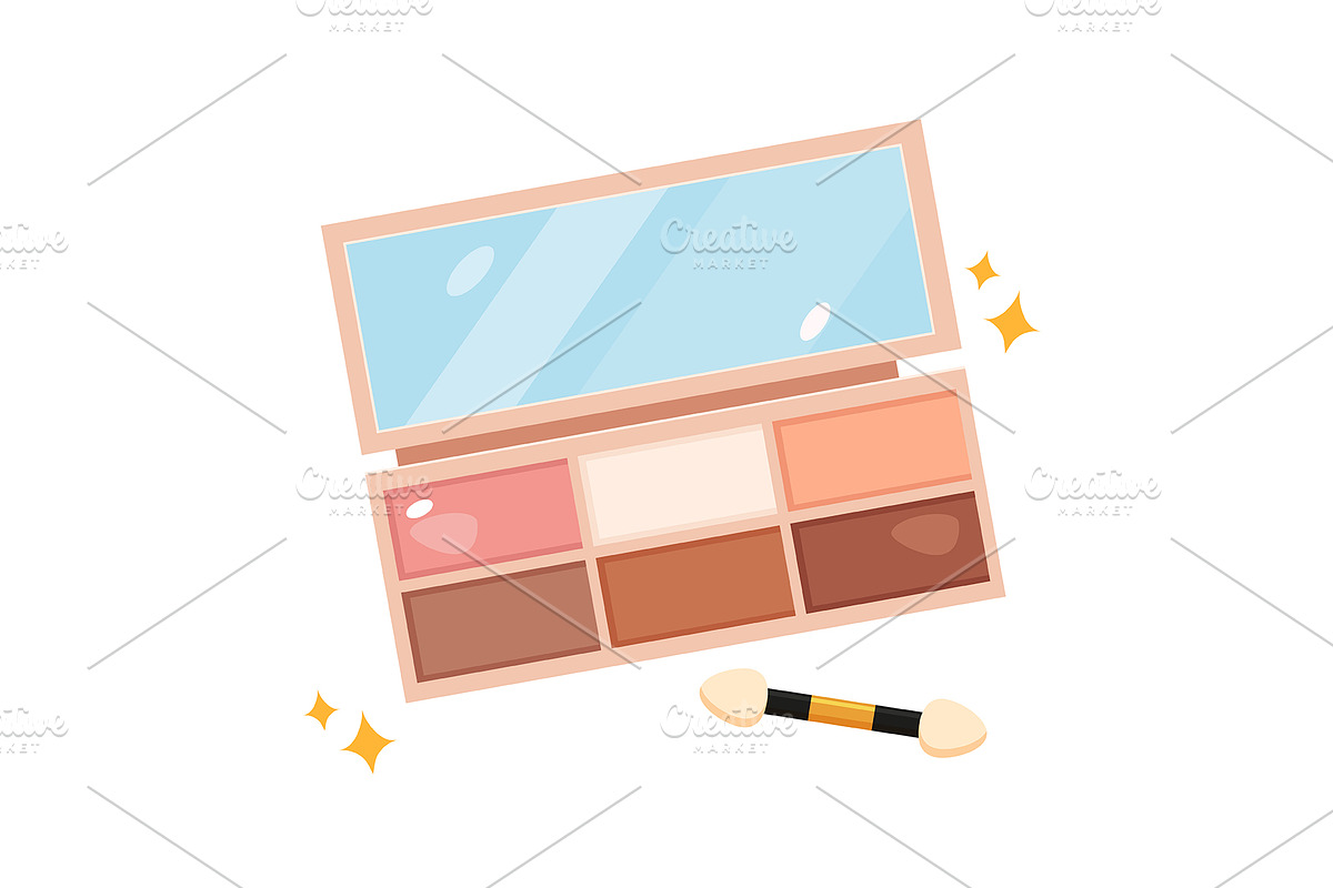 Eyeshadow palette, an Object Illustration by Elen_Art