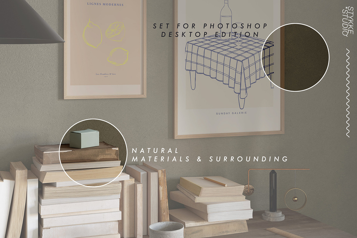 ARTISAN | Frame Mockup Vintage Set, a Household Mockup by Stykke Studio (Photo 2 of 6)