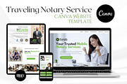 Traveling Notary Website Template, a Landing Page Template by Kromatic Design Studio (Thumbnail 1 of 8)
