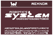 android robot font, a Font by weknow (Thumbnail 3 of 5)