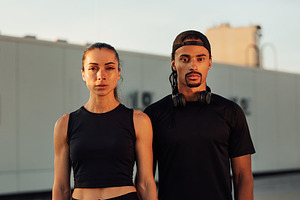 Portrait of two athletes, a Sports & Recreation Photo by Artem Varnitsin