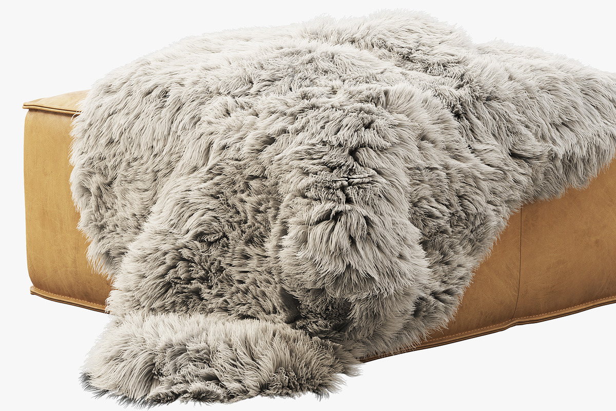 Joybird Lyle Leather Ottoman, a Furniture 3D Model by 3dmitruk (Photo 16 of 30)