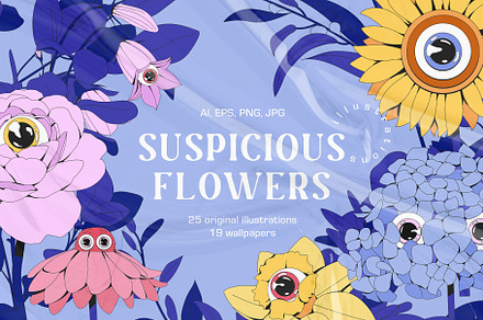 Suspicious Flowers: illustrations