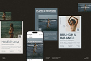 12 Wellness Event Canva Templates, a Marketing Template by Sikoya Design (Thumbnail 1 of 9)