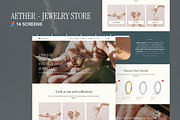 Aether - Jewelry Store Figma, an UI Kit Template by AtelierDuVow (Thumbnail 1 of 6)