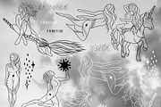 CELESTIAL WOMAN Tarot Sun Moon Star, an Illustration by ArtOLB (Thumbnail 6 of 15)