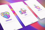 Gestures | 16 Thin Line Icons Set, an Outline Icon by Alex Blogoodf (Thumbnail 2 of 7)