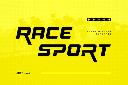Race Sport, a Sans Serif Font by namaracreativestudio