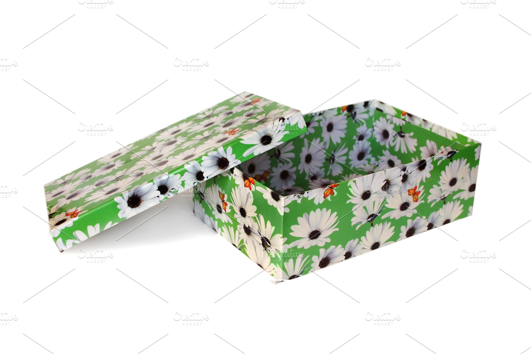 Nice green box isolated, a Photo by saiko3p