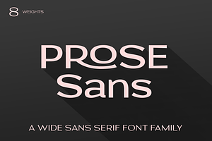 Prose Sans Sans Serif Font Family