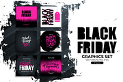 Black Friday Graphics Set, a Background Graphic by Finevector (Thumbnail 1 of 5)