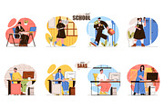 Flat People Concept Illustrations, a Finance Illustration by alexdndz (Thumbnail 11 of 14)