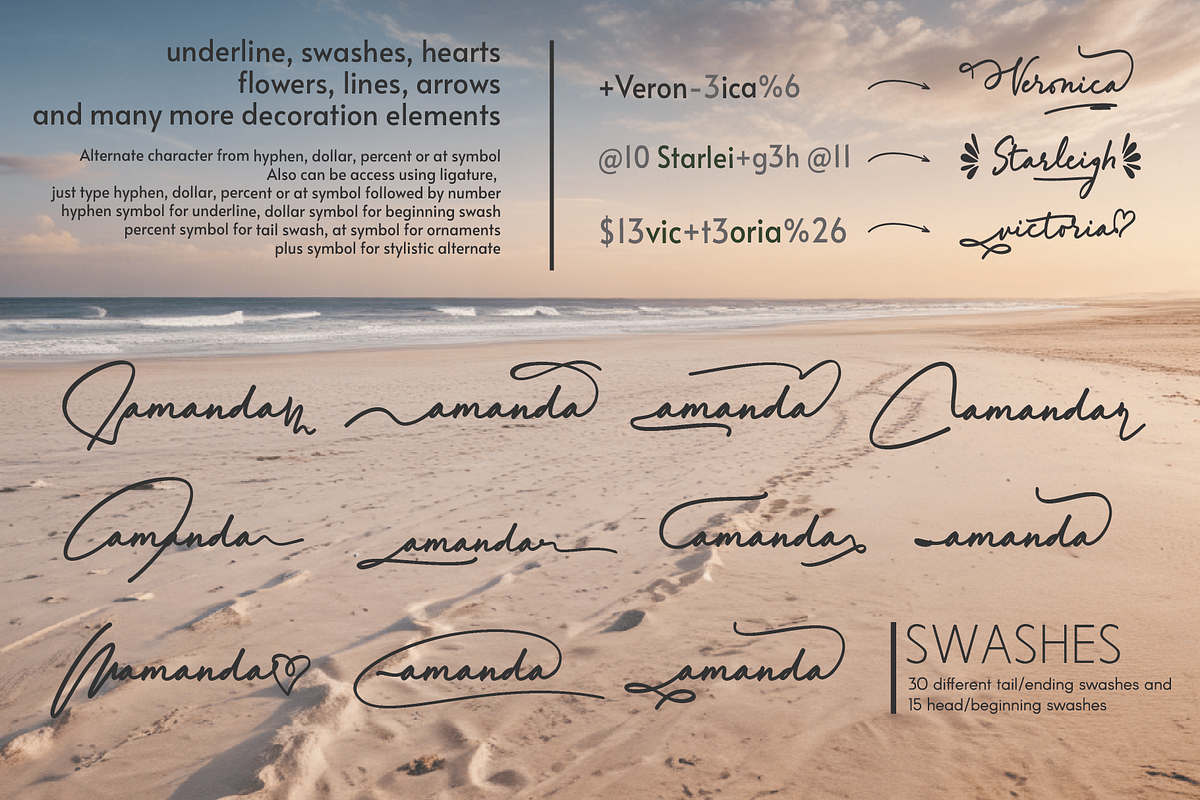 Breathtaking Maldives Font, a Handwritten Font by Letterhanna Studio (Photo 6 of 13)