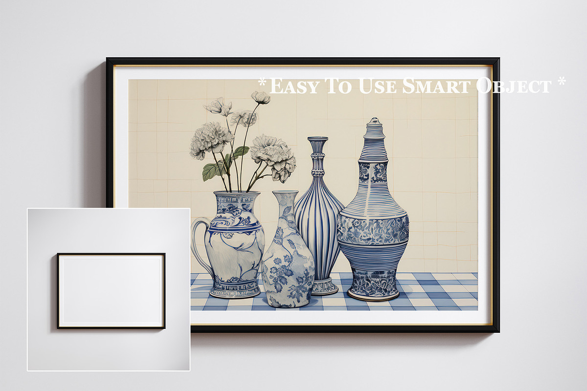 Black frame mockup close up, an Advertising Mockup by Artjafara (Photo 2 of 4)