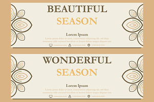 Abstract Floral Banner Template, a Marketing Template by sekitarief