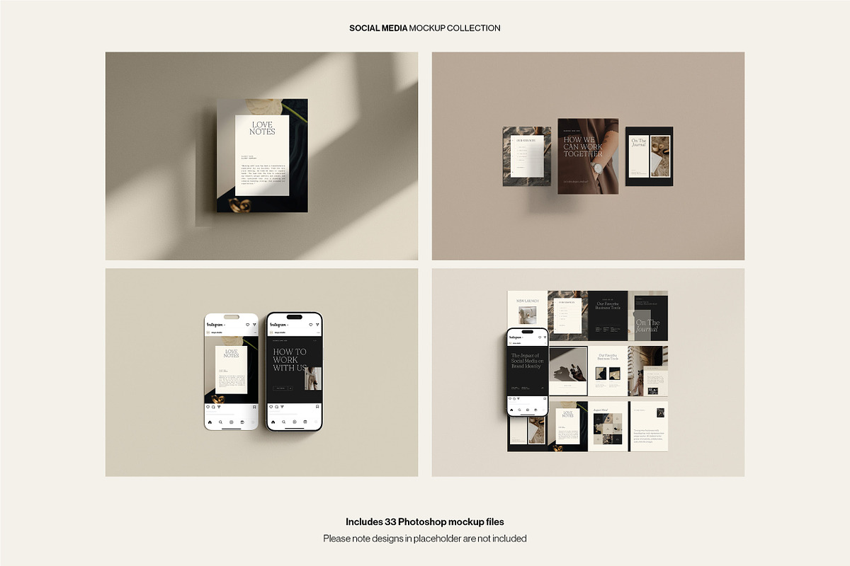 Social Post & Square Mockup Bundle, an iPhone Mockup by Moyo Studio (Photo 9 of 16)