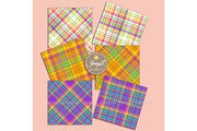 Colorful Bright Plaids Digital Paper, a Background Graphic by JennyL Designs (Thumbnail 6 of 7)