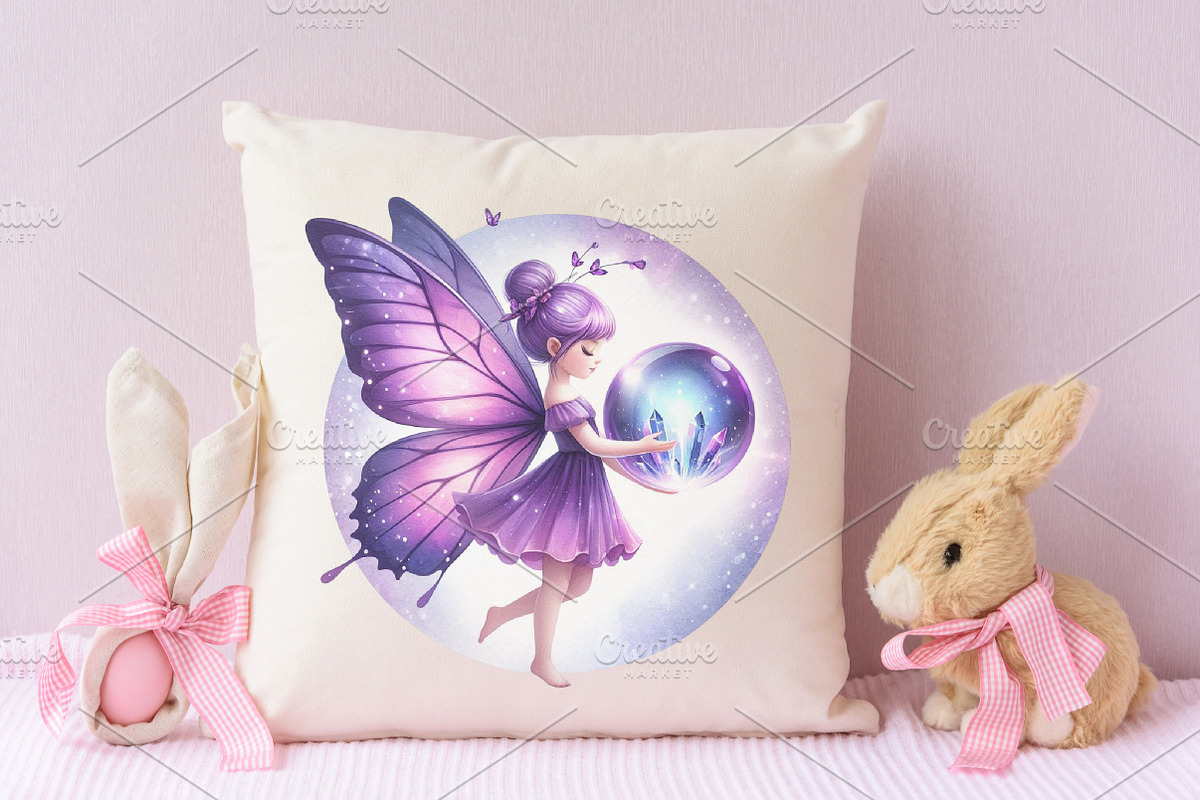 Magical Garden Purple Fairies Png, an Illustration by RobertsArt (Photo 7 of 7)